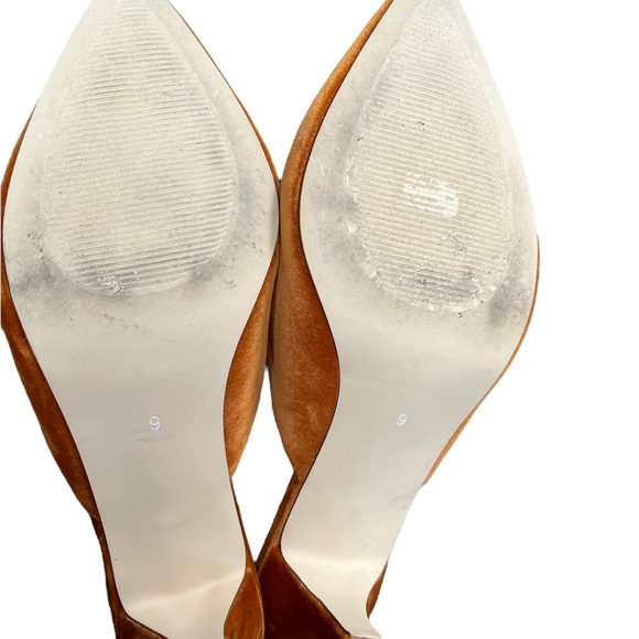 Retro style burnt orange velvet heels, Coconuts by Matisse, Sz 9 - Picture 9 of 9
